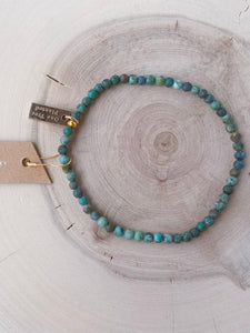 Gemstone Ankle Bracelet | African Turquoise