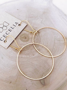 Basic Hoop Earrings | Small Gold Plated Hoop