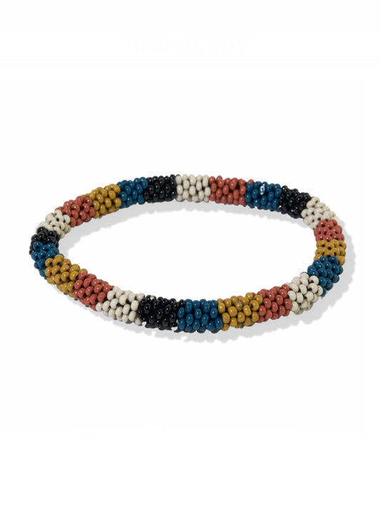 Citron Rust Multi Stripe Slide And Stack Bracelet