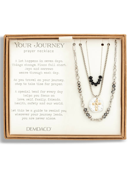 Your Journey Prayer Necklace - Black