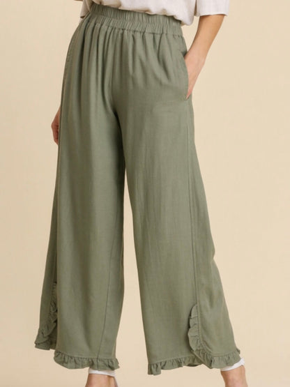 Leona Pant - Light Olivel