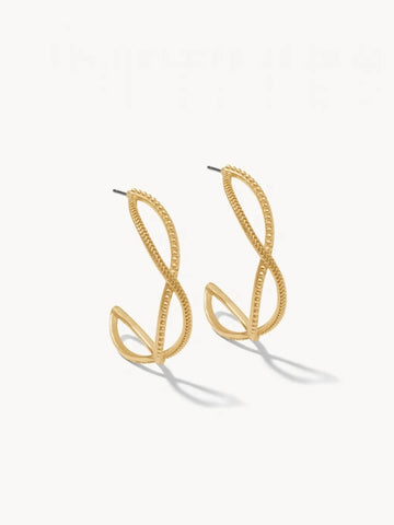Harbor Wave Hoop Earrings - Gold