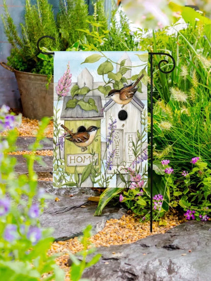 Birdhouse Vines Garden Flag (Flag Stand Sold Separately)