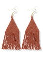 Rust Luxe Petite Fringe Earrings