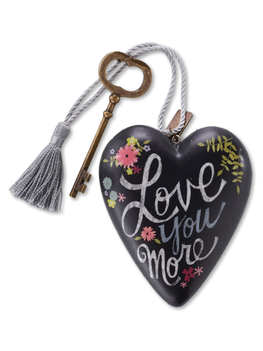 Love You More Art Heart