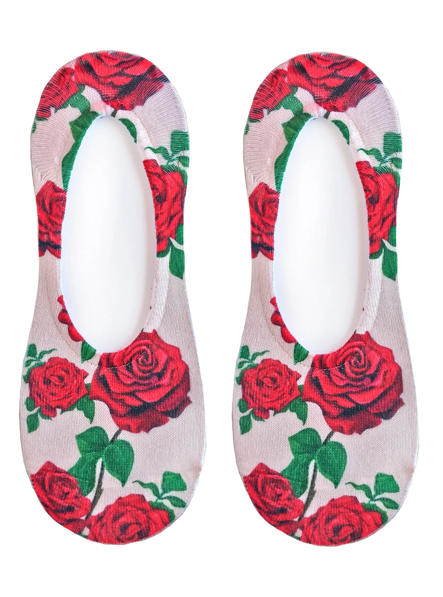 Red Roses Liner Socks