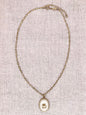 Sylvie Necklace - Gold with White