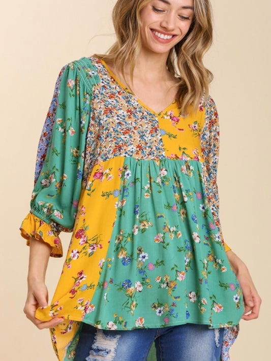 Raven Top - Green Mix