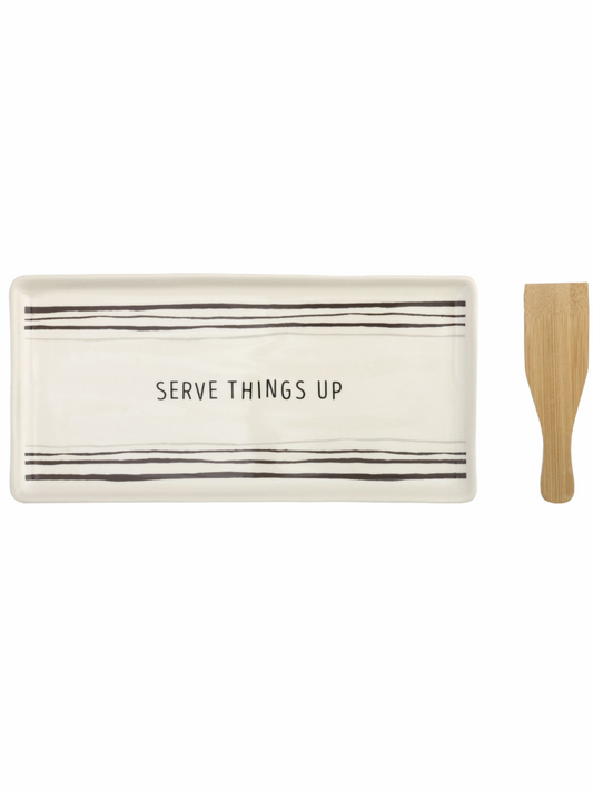 Serve Things Up Appetizer Tray with Spatula