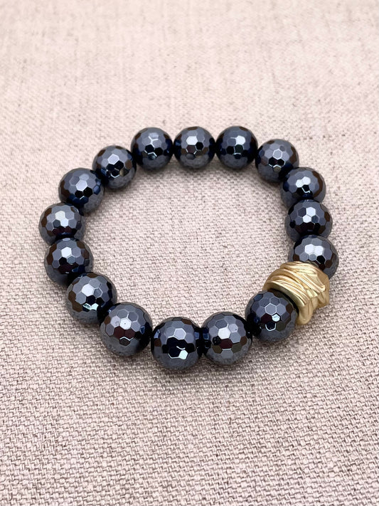Tillie Bracelet - Electroplated Onyx
