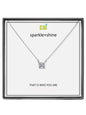 Silver Square Sparkle + Shine Necklace