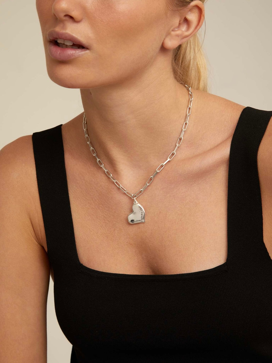 Heartbeat Necklace - Silver