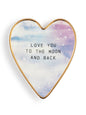 Moon & Back Art Heart Trinket Dish