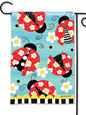 Folk Ladybugs Garden Flag (Flag Stand Sold Separately)