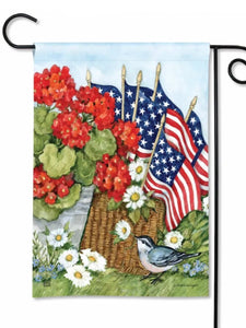 Flags and Flowers Garden Flag (Flag Stand Sold Separately)