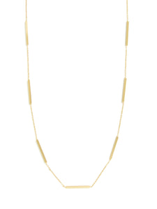 Multi Narrow Bars Necklace (Gold)