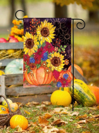 Pumpkin Bouquet Garden Flag (Flag Stand Sold Separately)