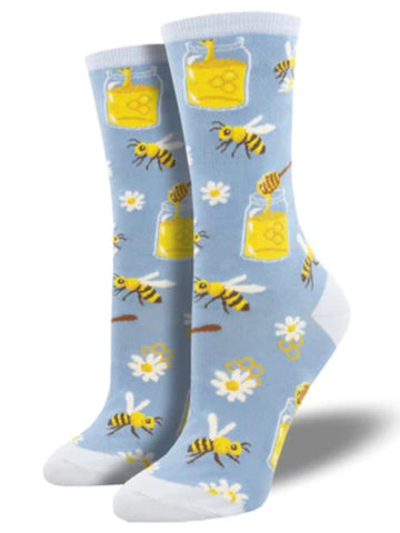 Women’s Bee My Honey Socks Blue