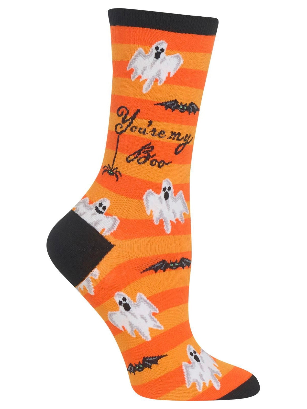 Women’s You Are My Boo Crew Socks Orange