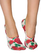 Red Roses Liner Socks