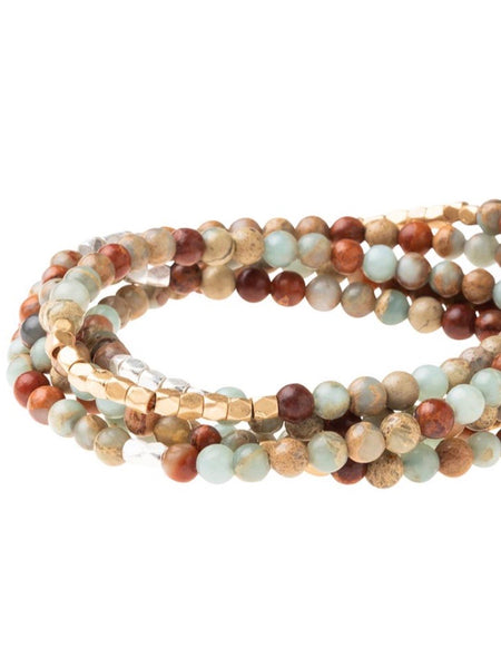 Aqua Terra - Stone of Peace Wrap Bracelet/Necklace