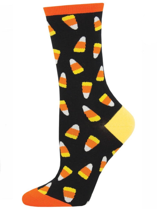 Women’s Candy Corn Socks Black