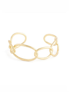 Oval Link Cuff - Gold
