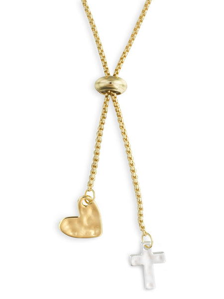 Heart & Cross Giving Necklace