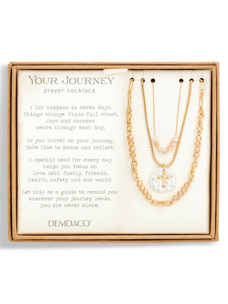 Your Journey Prayer Necklace - Champagne