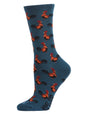 Women’s What the Cluck Bamboo Blend Crew Socks Legion Blue