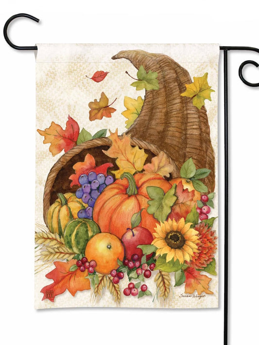 Thanksgiving Cornucopia Garden Flag (Flag Stand Sold Separately)