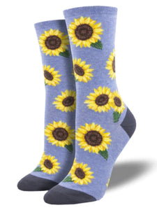 Women’s More Blooming Socks Blue Heather