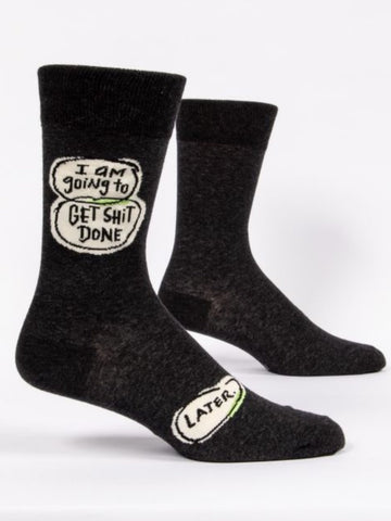 Men’s I Am Going to Get S**t Done…Later Crew Socks