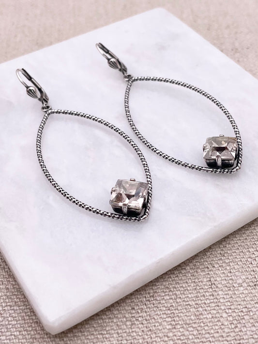 Essie Earrings - Silver with Shade