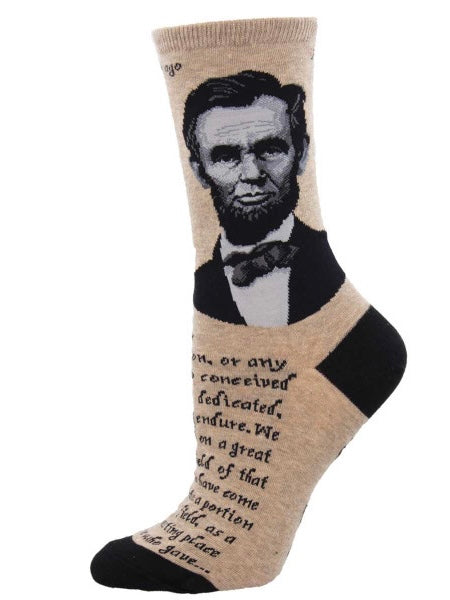 Women’s Lincoln Portrait Socks Hemp Heather