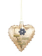 Sister Glass Heart Ornament