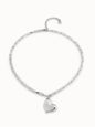 Heartbeat Necklace - Silver