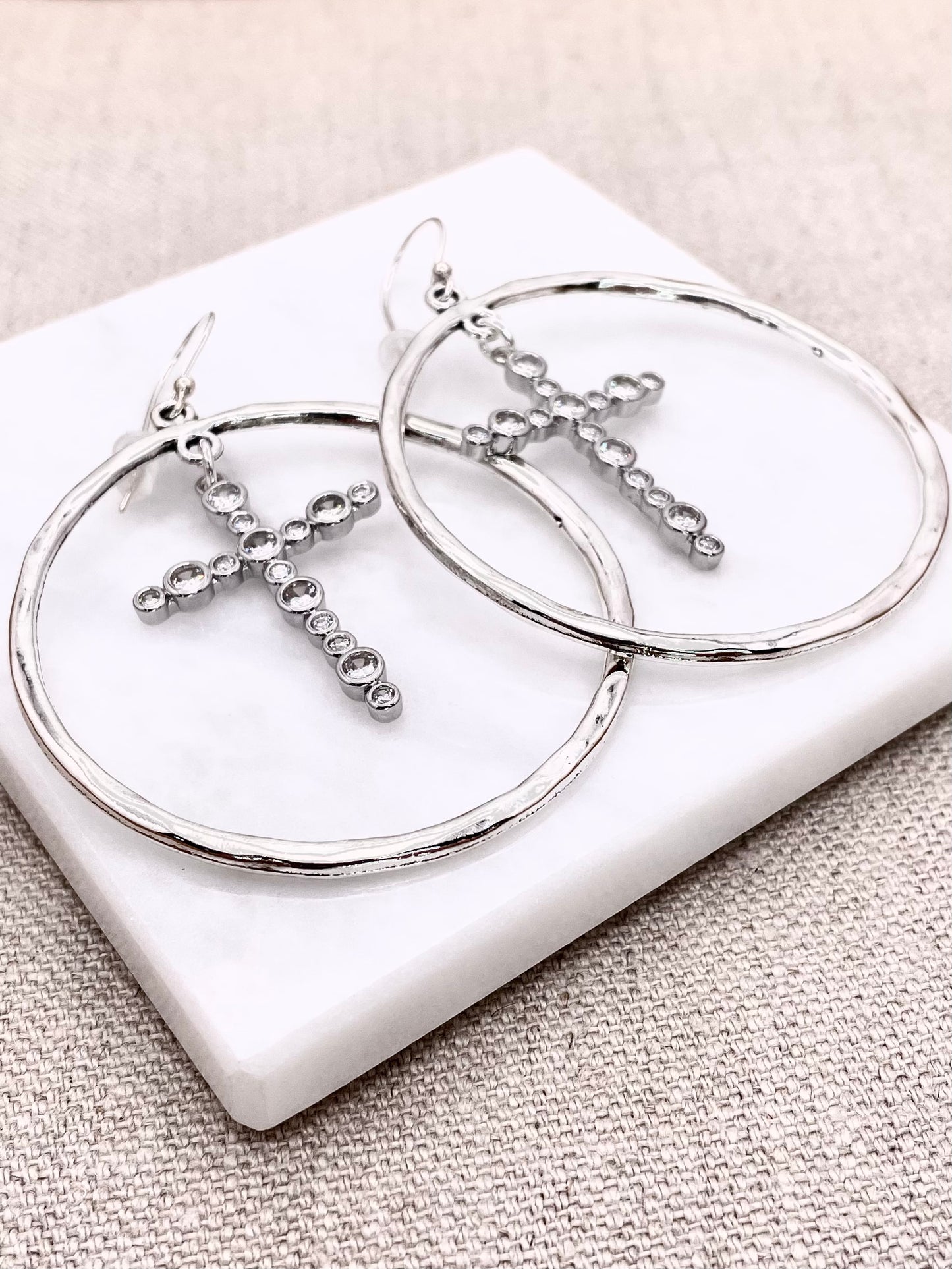 Lydia Earrings - Silver