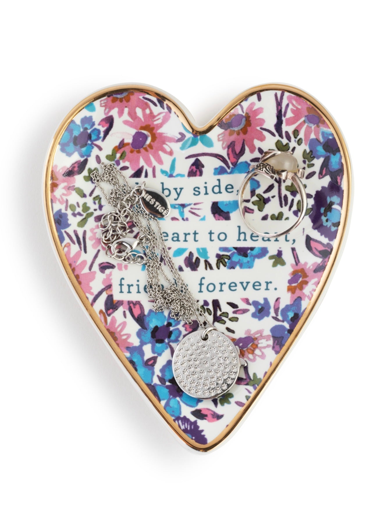 Friends Forever Art Heart Trinket Dish