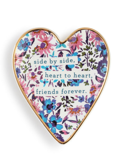 Friends Forever Art Heart Trinket Dish