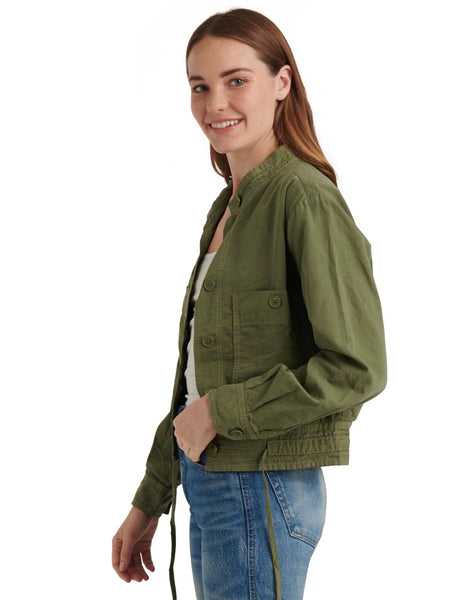 Romaine Green Femme Surplus Jacket