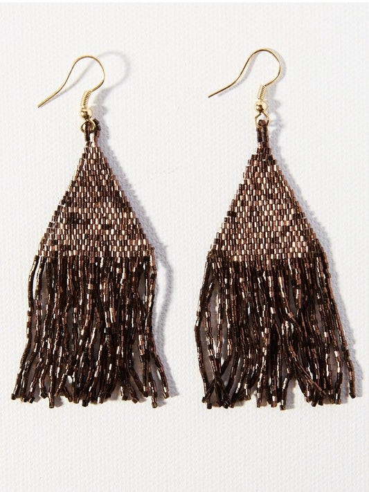 Bronze Luxe Petite Fringe Earring