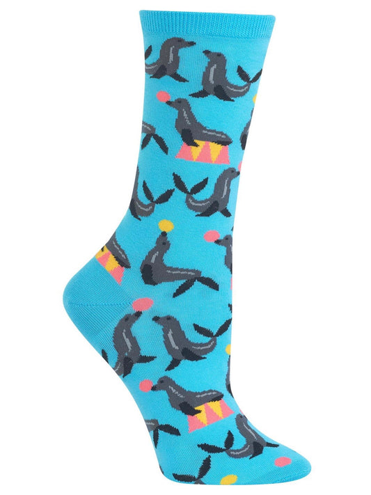 Women’s Seals Crew Socks Aqua