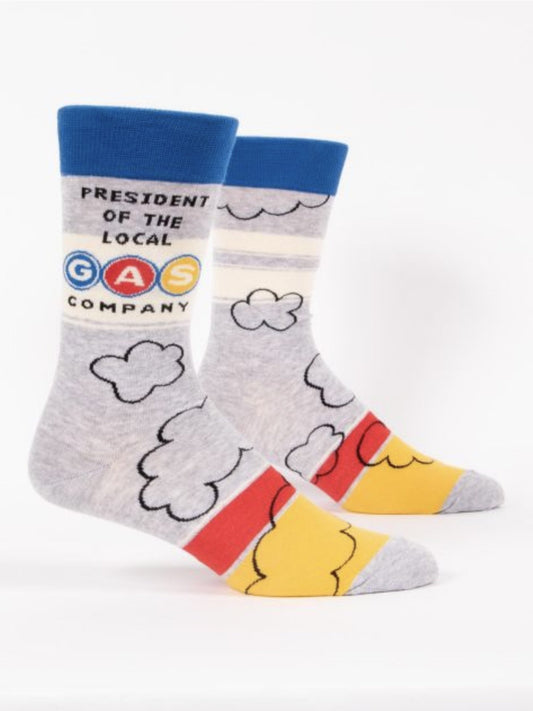 Men’s President of the Local Gas Company Crew Socks