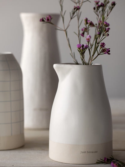 Linen Texture Just Because Vase *Pickup Only Item