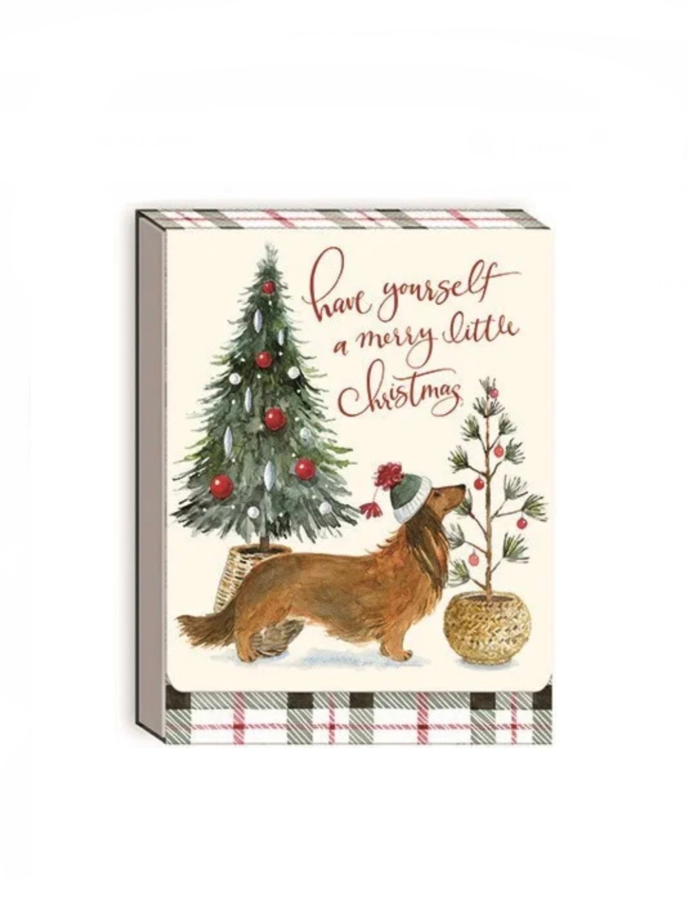 Dachshund Potted Tree Pets Pocket Notepad