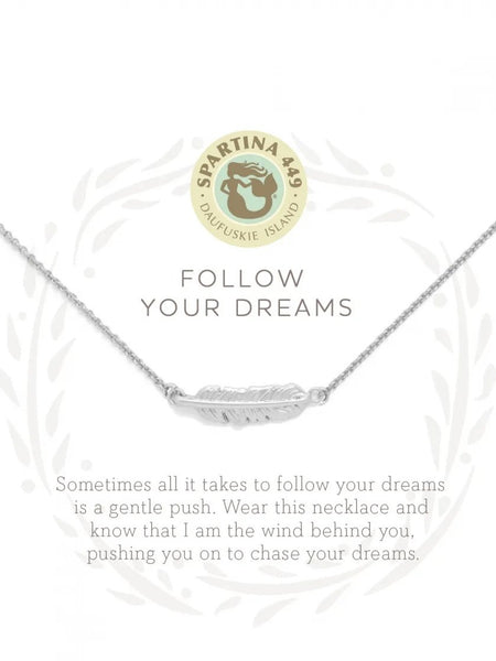 Sea La Vie Follow Your Dreams Necklace - Silver