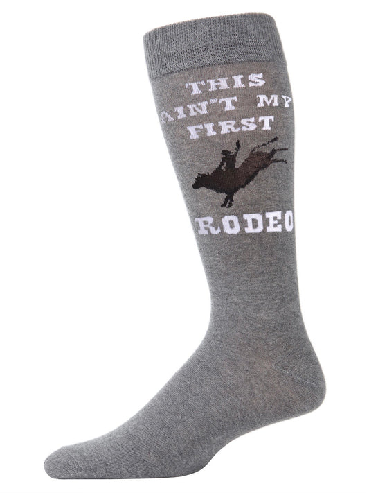 Men’s Rodeo Bamboo Blend Crew Socks Medium Gray Heather