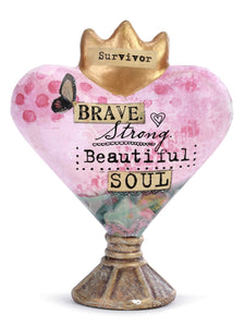 Brave Soul Heart Sculpture
