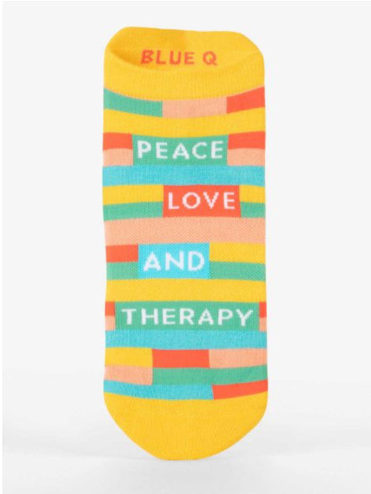 Women’s Peace Love & Therapy Sneaker Socks